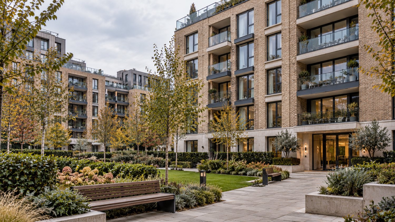 A London apartment block